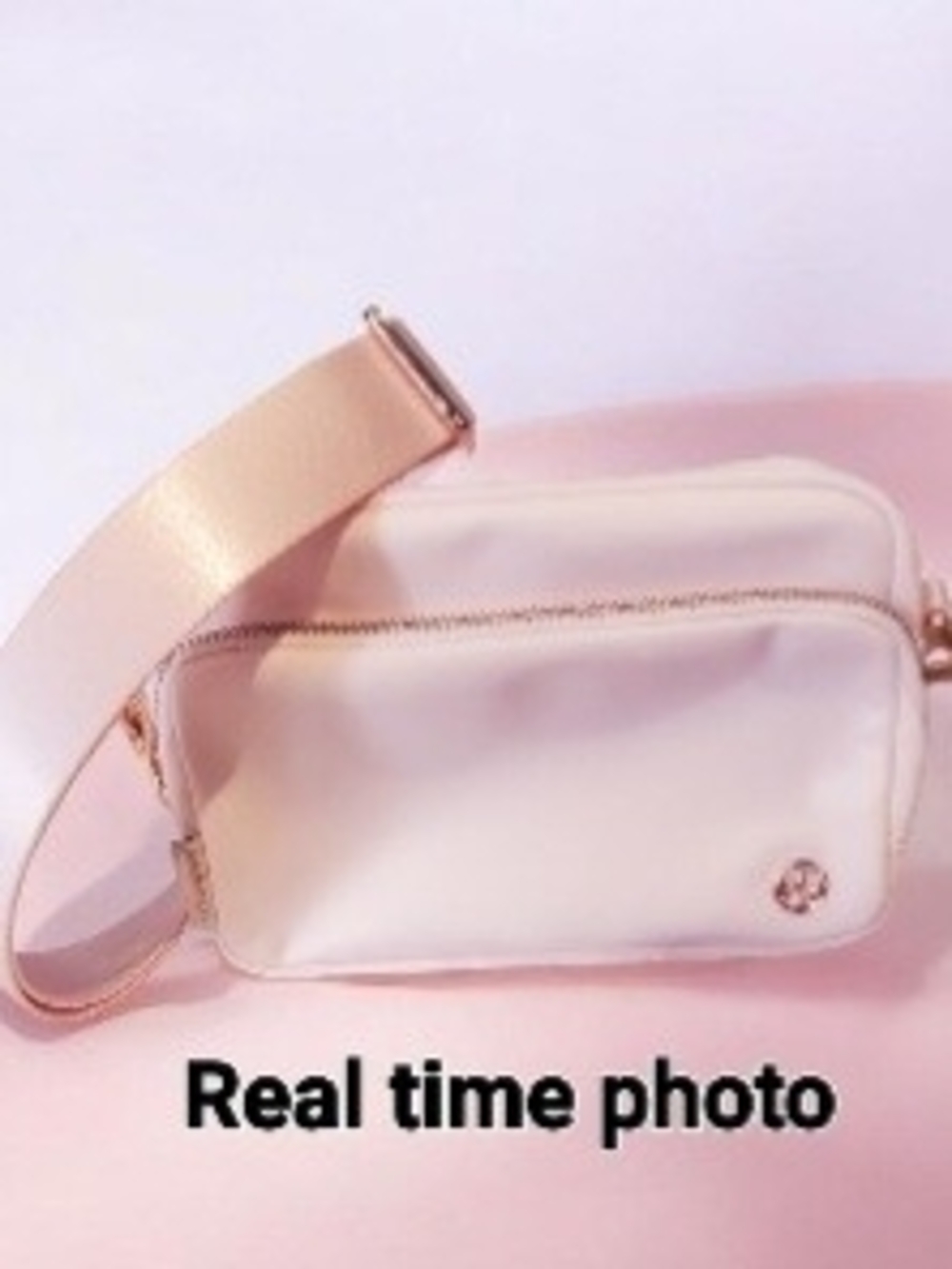 lululemon athletica Soft Pink Interior Zip Pouch. Pink/Rose Gold.